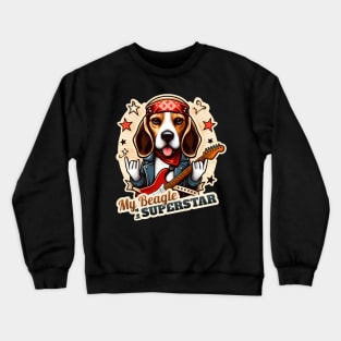 Beagle Rockstar Crewneck Sweatshirt